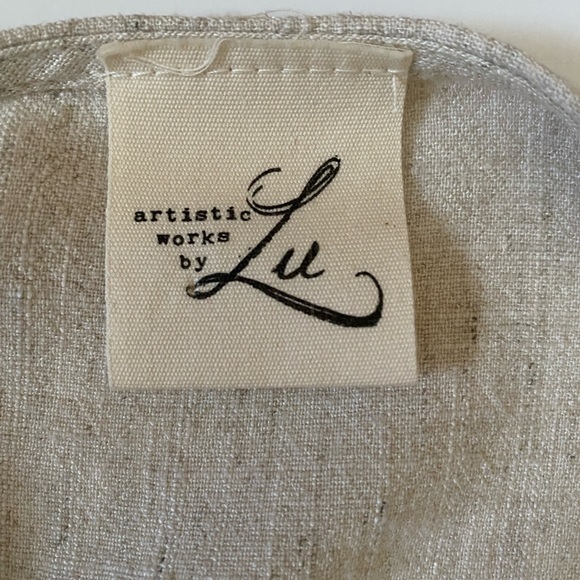 Artistic works by Lu (boutique brand) Animal Print Wrap Women’s Top size L - Picture 9 of 13